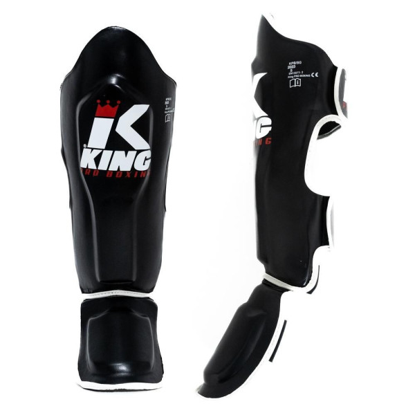 Protège-tibias King Pro Boxing | Noir/Blanc | SG Series