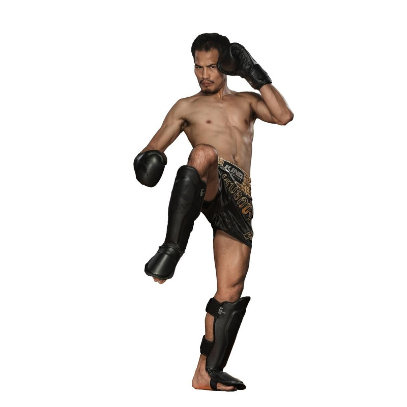Protège-tibias King Pro Boxing | Noir | SG