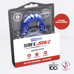 Protège-dents SAFEJAWZ | Bleu/Blanc | EXTRO SHARK