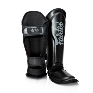 Protège-tibias Fairtex x Booster Fight Gear | Noir | FXB