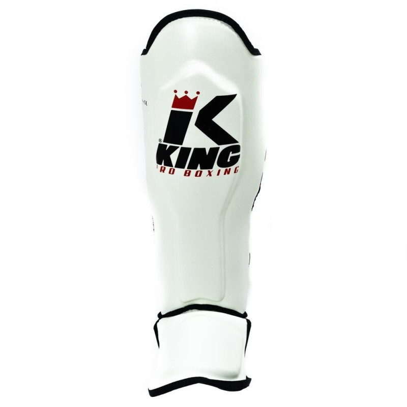 Protège-tibias King Pro Boxing | Blanc/Noir | SG Series