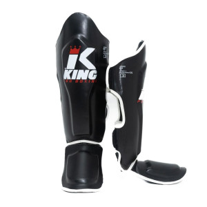 Protège-tibias King Pro Boxing | Noir/Blanc | SG Series