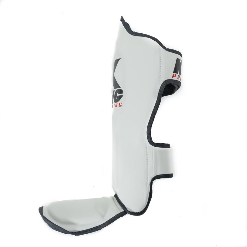 Protège-tibias King Pro Boxing | Blanc/Noir | SG Series