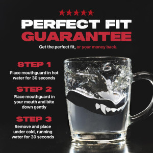 Protège-dents SAFEJAWZ | Noir | EXTRO FANGS | Enfant