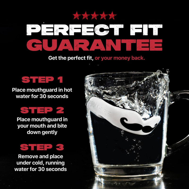 Protège-dents SAFEJAWZ Enfant | Blanc/Noir | EXTRO Mo