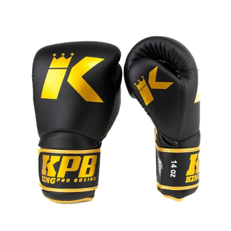 Gants de Boxe King Pro Boxing | Noir/Or | KPB