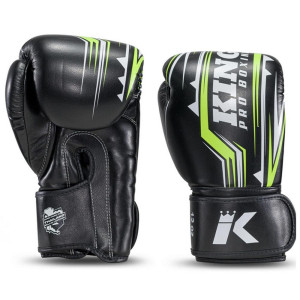 Gants de Boxe King Pro Boxing | Noir/Lime/Blanc | Spartan