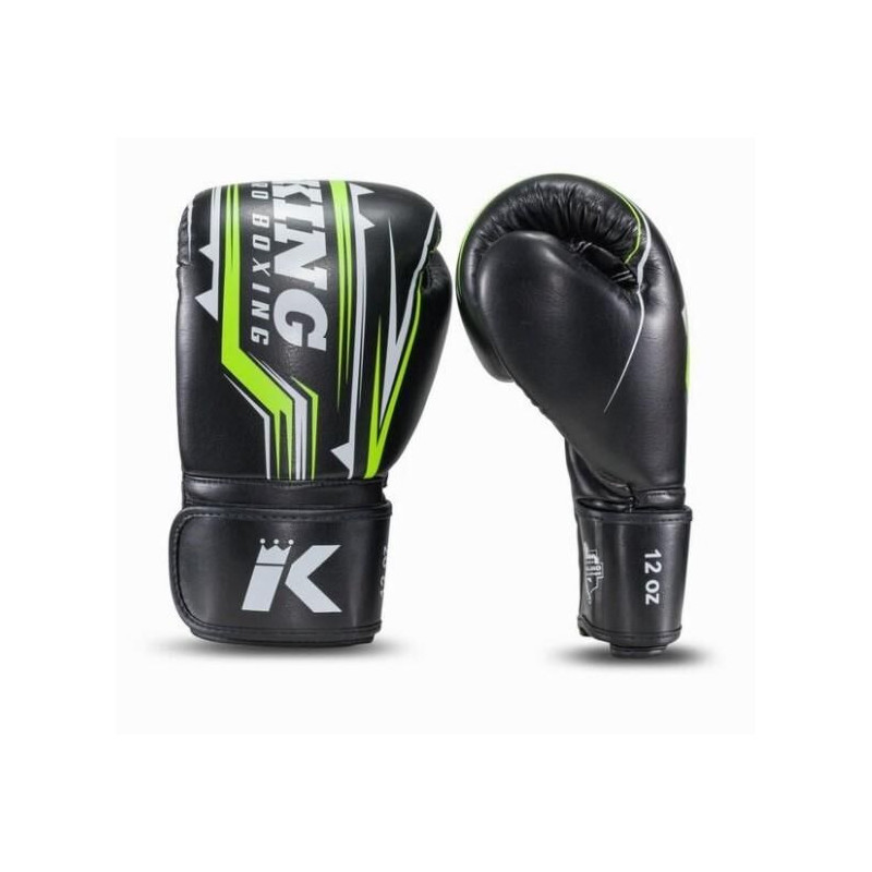 Gants de Boxe King Pro Boxing | Noir/Lime/Blanc | Spartan