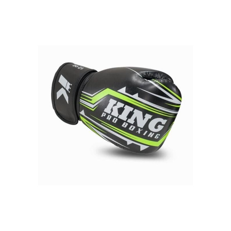 Gants de Boxe King Pro Boxing | Noir/Lime/Blanc | Spartan