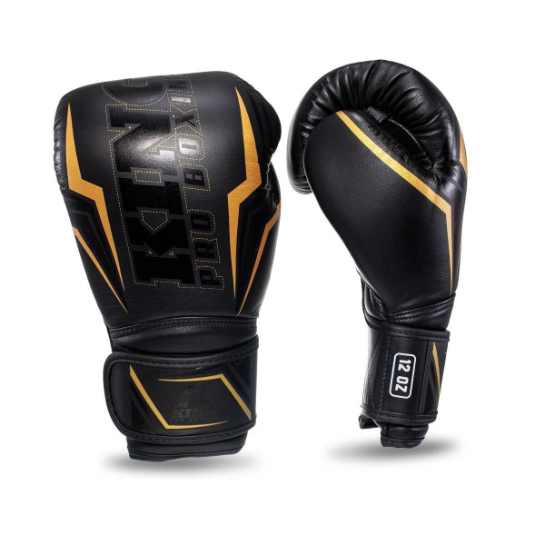 Gants de Boxe KING PRO BOXING | Noir/Or | Thor Series
