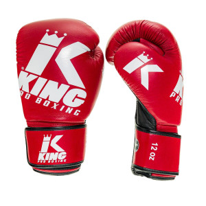 Gants de Boxe KING PRO BOXING | Rouge/Noir/Blanc | Platinum Series