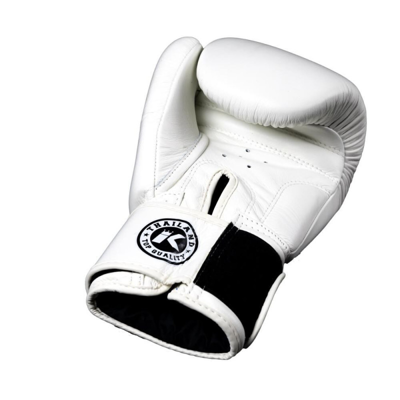 Gants de Boxe King Pro Boxing | Blanc/Noir | BGVL-3