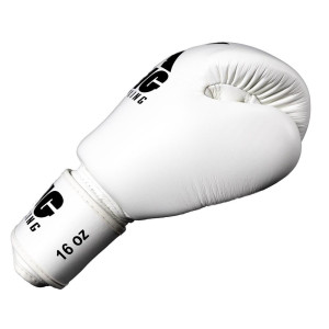 Gants de Boxe King Pro Boxing | Blanc/Noir | BGVL-3