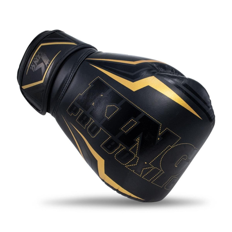 Gants de Boxe KING PRO BOXING | Noir/Or | Thor Series