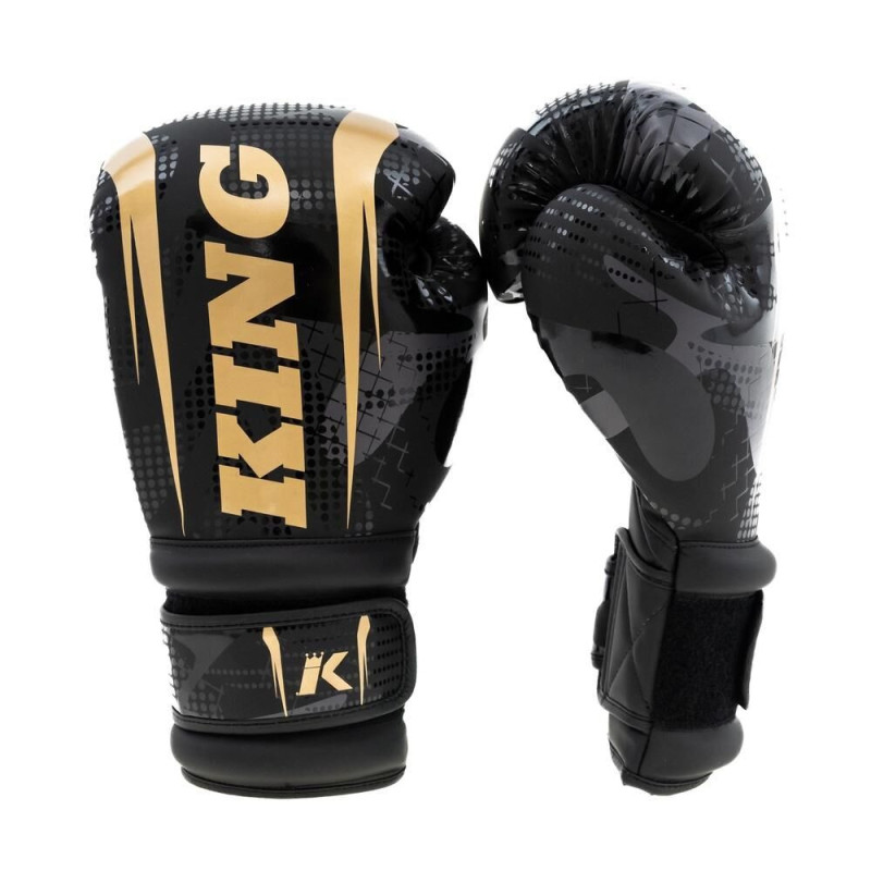 Gants de Boxe King Pro Boxing | Noir et Or | Shogun Series