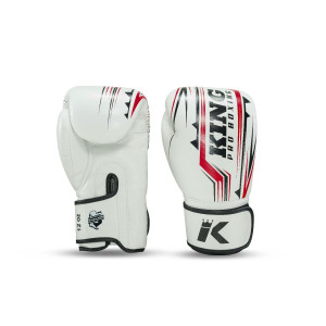 Gants de Boxe King Pro Boxing | Blanc/Rouge/Noir | Spartan Series