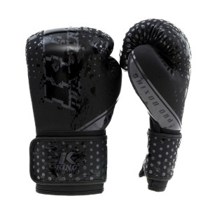 Gants de Boxe KING PRO BOXING | Noir/Gris | Hexagon Series