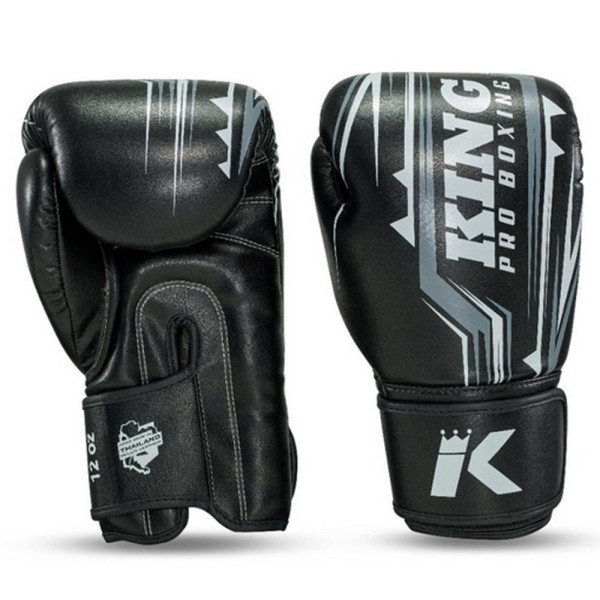 Gants de Boxe King Pro Boxing | Noir/Gris | Spartan Series
