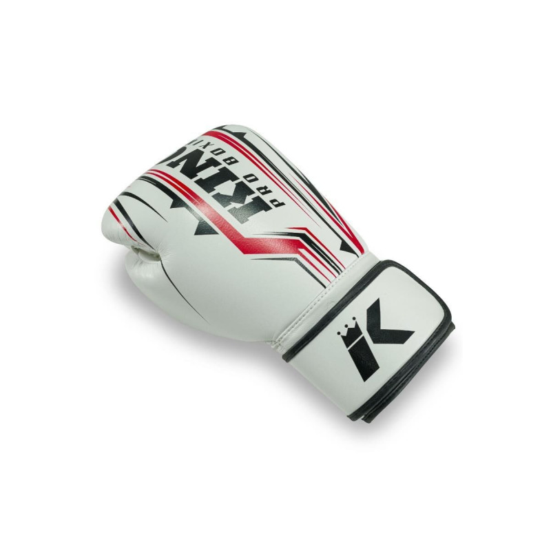 Gants de Boxe King Pro Boxing | Blanc/Rouge/Noir | Spartan Series