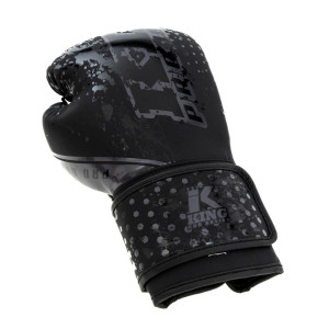 Gants de Boxe KING PRO BOXING | Noir/Gris | Hexagon Series