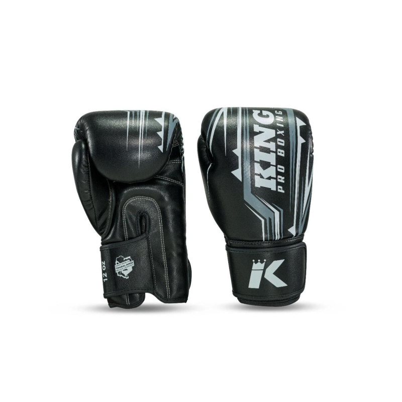 Gants de Boxe King Pro Boxing | Noir/Gris | Spartan Series