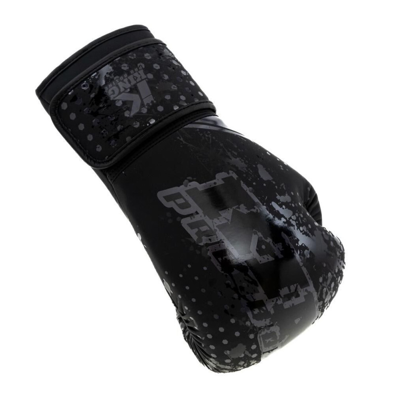 Gants de Boxe KING PRO BOXING | Noir/Gris | Hexagon Series