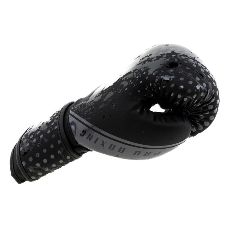 Gants de Boxe KING PRO BOXING | Noir/Gris | Hexagon Series