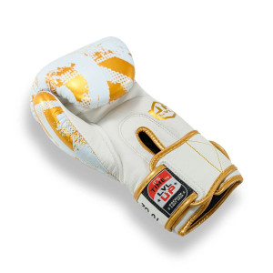 Gants de Boxe LVL UP | Blanc/Or | Stadium 2