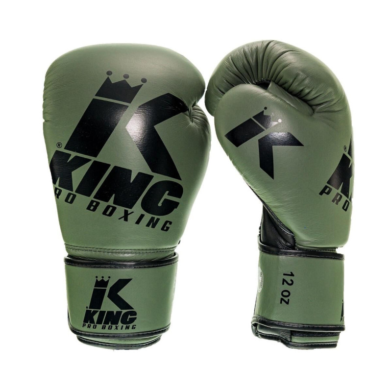Gants de Boxe King Pro Boxing | Vert/Noir | Platinum Series