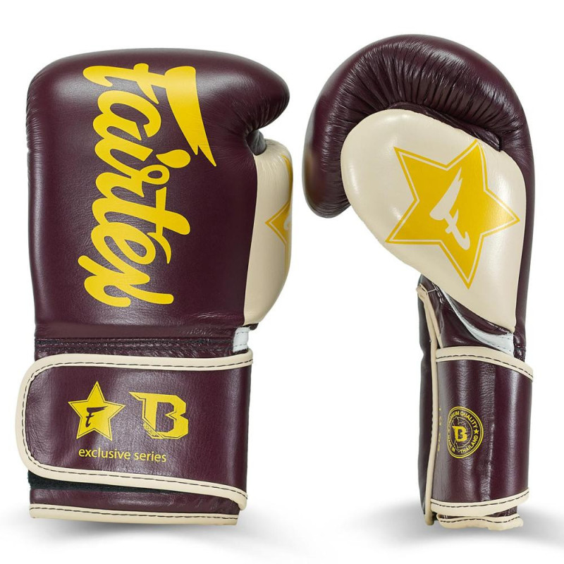Gants de Boxe FAIRTEX X BOOSTER | Burgundy/Cream/Yellow | FXB
