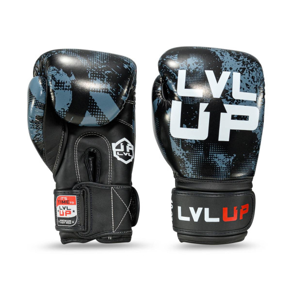 Gants de Boxe LVL UP | Noir/Gris | Stadium