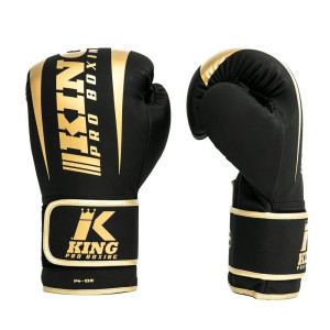 Gants de Boxe KING PRO BOXING | Noir/Or | REVO