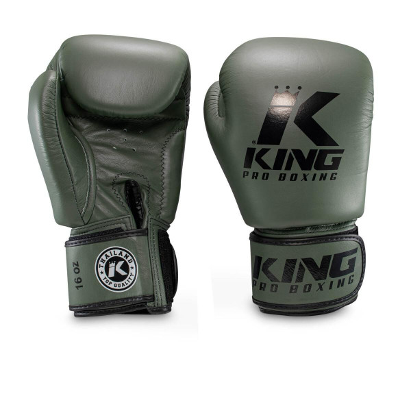 Gants de Boxe KING PRO BOXING | Vert/Noir | BGVL-3
