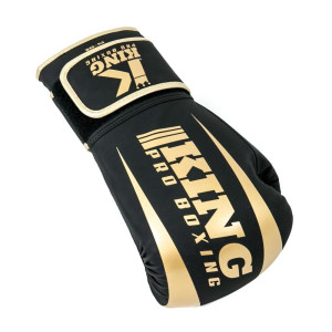 Gants de Boxe KING PRO BOXING | Noir/Or | REVO