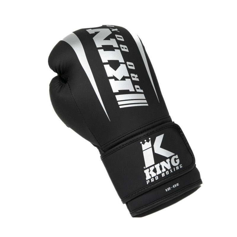 Gants de Boxe KING PRO BOXING | Noir/Argent | REVO
