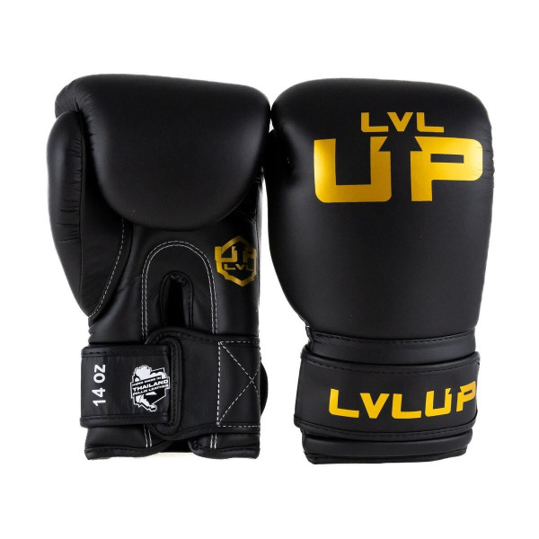 Gants de Boxe LVL UP | Noir/Or | Premium