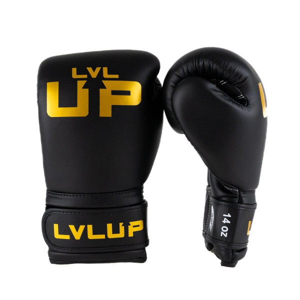 Gants de Boxe LVL UP | Noir/Or | Premium