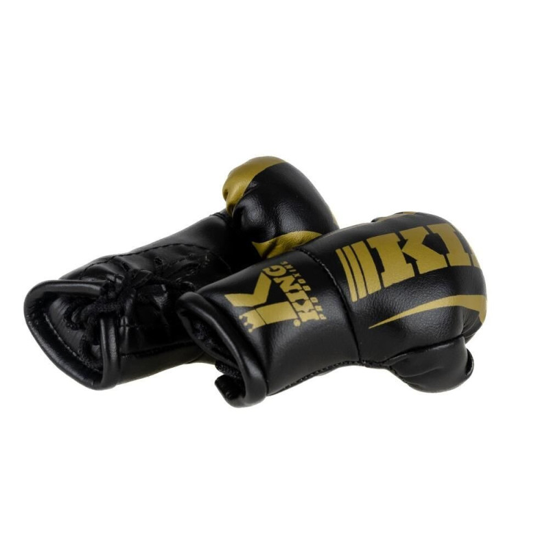 Gants de Boxe Miniatures KING PRO BOXING | Noir/Or | REVO Series