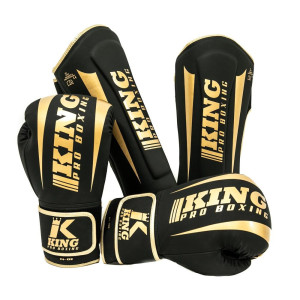 Gants de Boxe KING PRO BOXING | Noir/Or | REVO