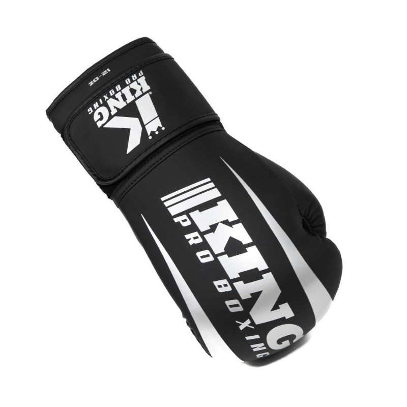Gants de Boxe KING PRO BOXING | Noir/Argent | REVO
