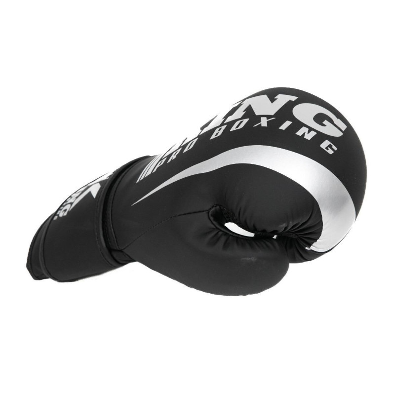 Gants de Boxe KING PRO BOXING | Noir/Argent | REVO