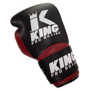 Gants de Boxe King Pro Boxing | Noir/Rouge/Blanc | KPB Star