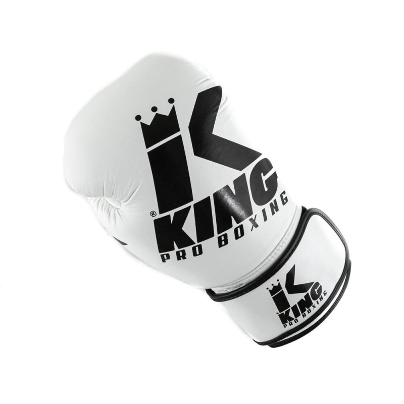 Gants de Boxe KING PRO BOXING | Blanc/Noir | Platinum Series