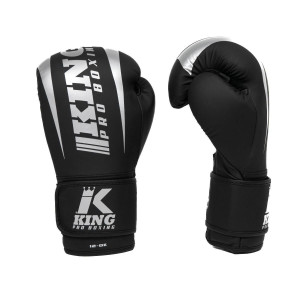 Gants de Boxe KING PRO BOXING | Noir/Argent | REVO