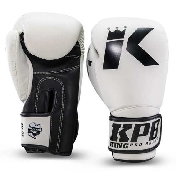 Gants de Boxe King Pro Boxing | Noir et Blanc | KPB
