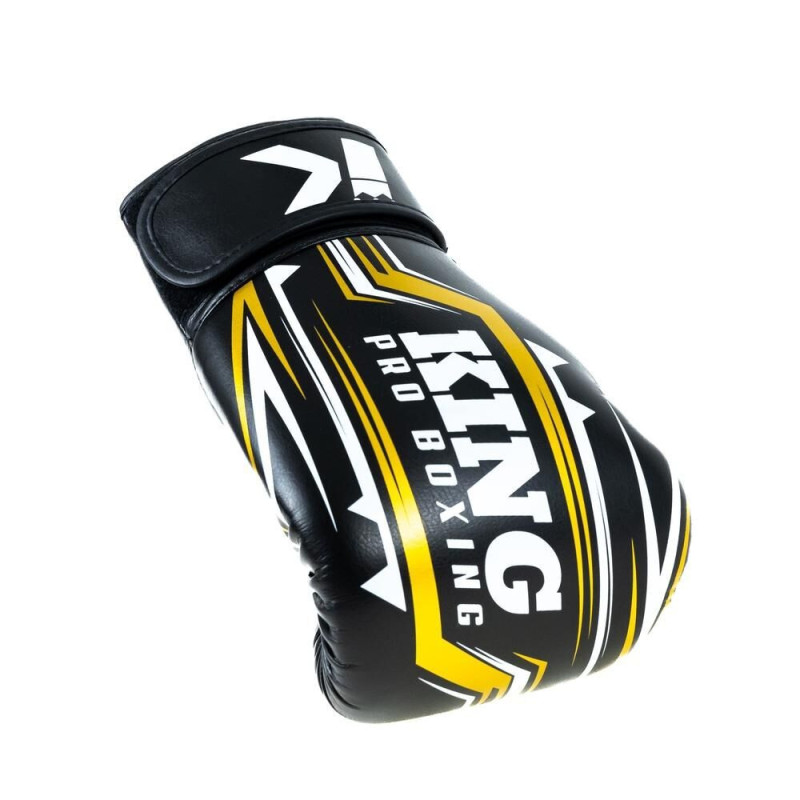 Gants de Boxe King Pro Boxing | Noir/Or/Blanc | Spartan Series