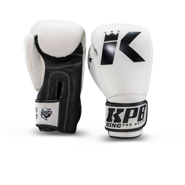 Gants de Boxe King Pro Boxing | Noir et Blanc | KPB