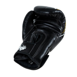 Gants de Boxe King Pro Boxing | Noir/Or/Blanc | Spartan Series
