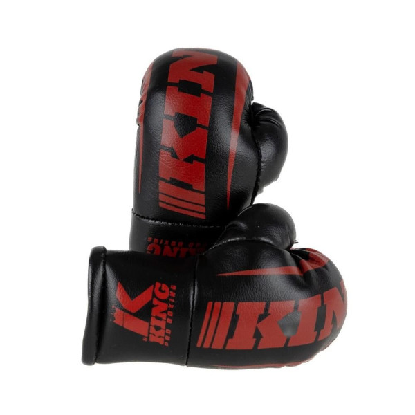Gants de Boxe Miniatures KING PRO BOXING | Noir/Rouge | REVO Series