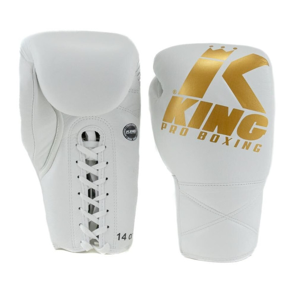 Gants de Boxe KING PRO BOXING | Blanc/Or | KPB XK Series